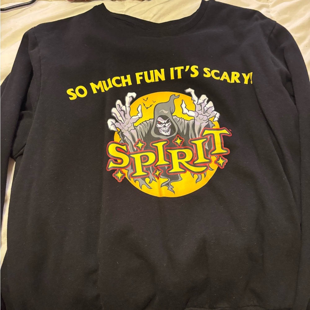 Spirit Black Crewneck Sweatshirt